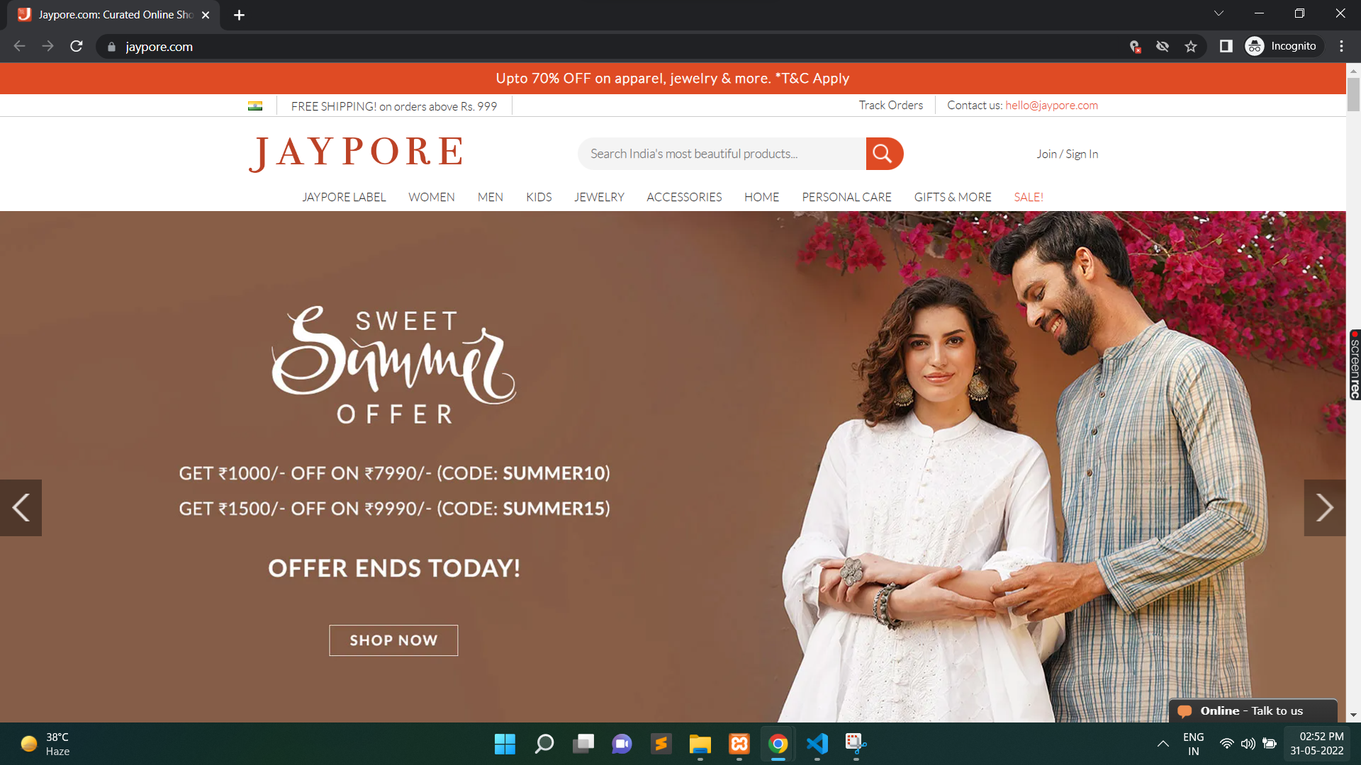 https://www.jaypore.com/