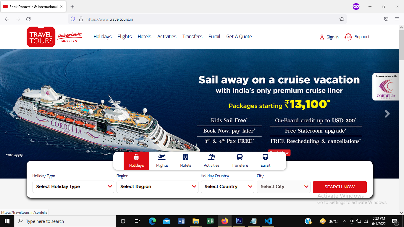 https://www.traveltours.in