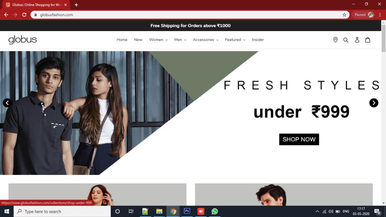 https://www.globusfashion.com/